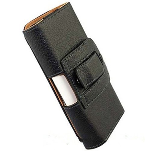 Vandot 1x Lusso Custodia Borsa set di Accessori Premium Phone Custodia in pelle Custodia Protettiva per il Nuovo Apple iPhone 6 Plus (5,5 pollici) Smartphone Affari Cinghia di Cuoio del Sacchetto del Telefono delle Cellule Della cinghia del Sacchetto della Copertura di caso Della Copertura del Cuoio dell'unitÃ  di Elaborazione con Chiusura Magnetica e Clip da cintura clip del Raccoglitore di Vibrazione Della Cinghia della Cassa del Respingente Passante Per cintura Shell Matt - Nero