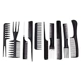 GlamourouiTM 10Pcs Pro Salon Hair Cut Styling Hairdressing Barbers Combs Brush S... GlamourouiTM 10Pcs Pro Salon Hair Cut Styling Hairdressing Barbers Combs Brush S...