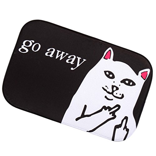 Generic Rutschfeste Fußmatte Teppich für Bad Schlafzimmer Boden – Cartoon-Katze, one size - 2