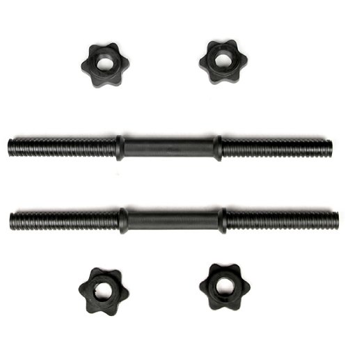 Physionics Hantelset Kurzhantel Set 30kg Schwarze Stange, HSTA05/B - 3