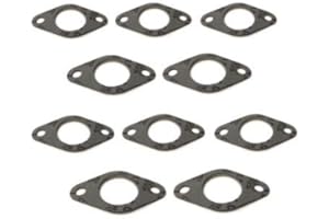 STREETPARTS24 10x Auspuff Krümmer Dichtung passend für Yamaha Aerox BWS Neos, MBK Booster Nitro Ovetto 50 – Für Minarelli & CPI Motoren (25mm Innendurchmesser, 48mm Lochabstand)