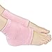 Pixnor Professional Heel Moisturising Gel Socks for Dry Hard Cracked Skin Foot Pain Relief Pink