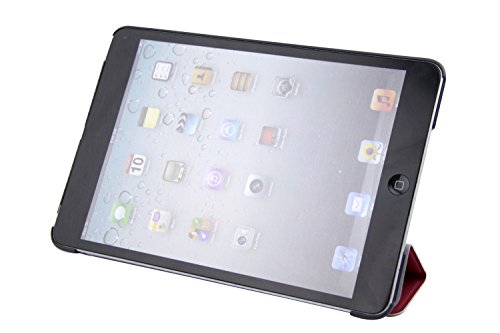 V7 TAM37RED-2E Ultra Slim Folio Etui-Schutz mit Standoption f  r Apple iPad mini rot