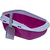 Katzentoilette XXL Jumbo Schale 65 cm pink inkl. Schaufel