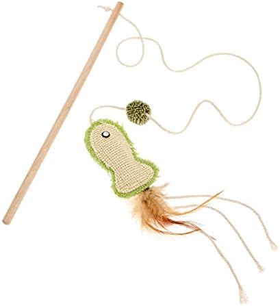Earthy Pawz Jute Fabric Fish Cat Teaser Toy