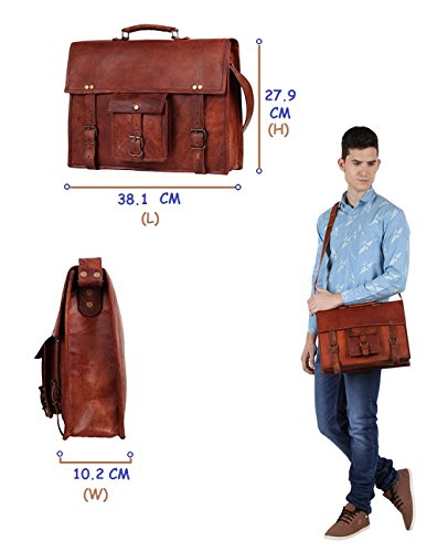 Pr  mie Qualit  t Handgemacht Traditionellen Laptoptasche Ledertasche Umh  ngetasche Leder Notebooktasche Schultertasche Kuriertasche Mit Vintage und 