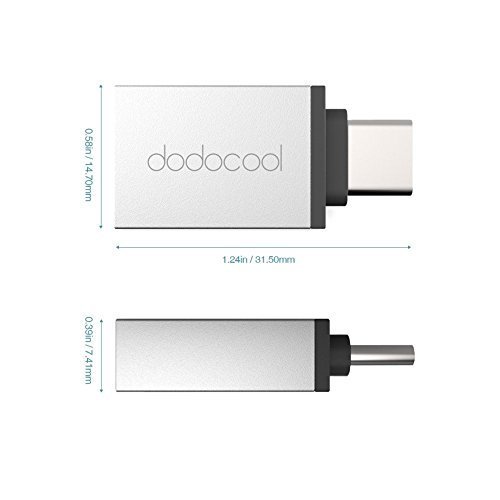 dodocool USB C Adapter auf USB 3.0 für Type C Geräte inklusive dem neuen MacBook, Google Chromebook Pixel Nokia N1 Tablet usw. - 8