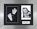 BabyRice Baby Casting Kit / 11.5x8.5" Brushed Pewter Frame / Black 3 Hole Mount / Black Backing / Silver Paint
