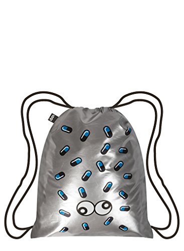 Preisvergleich Produktbild LOQI Metallic Rucksack, 10 Liter, Matt Silver Pop