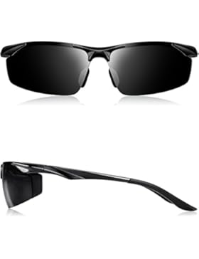 ATTCL Herren polarisiert Metallrahmen Sonnenbrille Sportbrille Al-Mg Metallrahme Ultra leicht