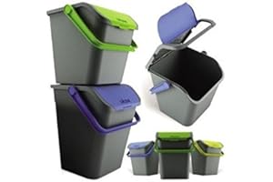 ECOPLAST IRPot - SET 3 X PATTUMIERE ECOLOGIC 28L EC28 RACCOLTA DIFFERENZIATA