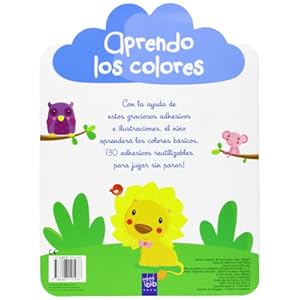 Aprendo los colores +3: Con adhesivos reutilizbles