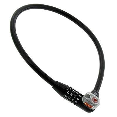 Burg-Wächter Câble antivol avec éclairage des chiffres par LED, Combinaison à 4 chiffres, Longueur: 65 cm, 230 65 L