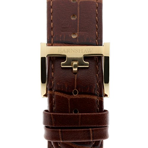 Thomas Earnshaw Men's Longcase Skeleton Automatic Watch with White Dial Analogue Display and Brown Leather Strap ES-8040-02