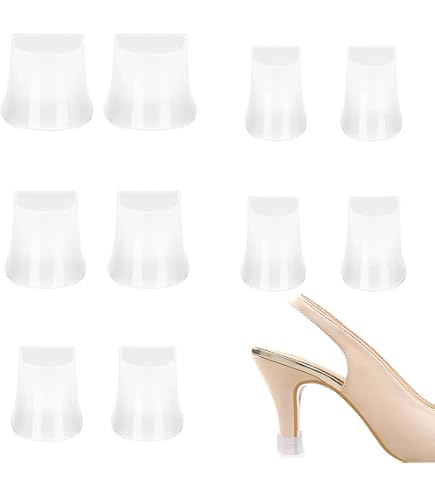 12 Pezzi Cuscinetti Protettivi Per Tacchi Alti – Copritacchi Trasparenti In PVC Per Scarpe Da Ballo, Matrimoni E Uso Quotidiano, 3 Taglie (S, M, L)