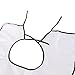 Luoem Beard Bib Cape Shaver Apron Facial Hair Trimmings Catcher (White)