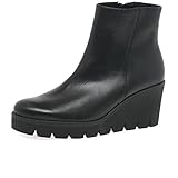 Befestigung: Zip Gabor Utopie Womens Klobige Keil Heel Ankle-Boots 5 UK/ 38 EU Schwarz