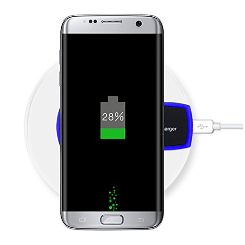 MP Power @ Blue Wireless Qi Power Charger Pad LED Charging Station for Samsung S7 S7 Edge S6 S6 Edge LG Nexus 5 Nokia 1520