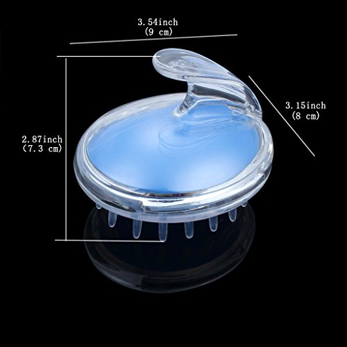 ETGtek(TM) 2ST Kopf Kopfhaut Körper Massagemassager Bürsten-Kamm Reinigungsbad Badezimmer Bade Werkzeuge (blau) Relax - 3