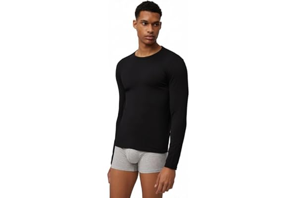 YSABEL MORA Camiseta Interior Térmica Manga Larga Hombre Retención de Calor Ideal Invierno Interior Afelpado Comodidad Máxima 92% Poliéster 8% Elastano