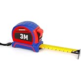 WORKPRO WP261040 3Mx16mm Naylon Kaplama Sarı &Ccedil;ift Taraflı Manyetik &Ccedil;elik Şerit Metre