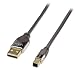 Produktbild LINDY 41580 CROMO - Vergoldet USB 2.0 Kabel - Typ A Stecker an USB 2.0 Typ B Stecker - 0,5m