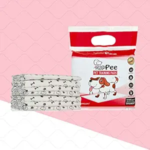 PUPPEE Pet Training Pads | Pee Pads for Dogs | Dog Pee Pad | Water Proof Dog Pee Pad | Poop Training Pad | Super Absorbent & Leak-Free with Non Slippery (60X45CM) - 30 Count