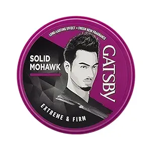 Gatsby Hair Styling Wax - Extreme & Firm 75gm | For Solid Mohawk Hair Style | Strong Hold, Volumizing Finish, Non Sticky, Easy Wash Off, Natural Shine & Anytime Re-Stylable | Hair Wax For Men