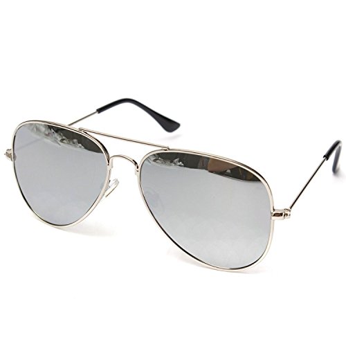 NIPSA Aviator Mirrored Silver Mercuy Unisex Sunglasses RS.299 (85.00% Off) - Amazon