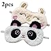 Produktbild Zoylink 2 STÜCKE Schlafmaske Schlaf Eyeshade Plüsch Cartoon Tier Augenbinde