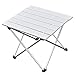 Produktbild Klappbar Aluminium-Alu-Tische, Rolltisch 40x34x29cm mit Tragetasche, Kompakter Leicht Tragbare Tabellen für Lnnen und Außenbereich Picknick, Camping, Wandern, Reisen, Angeln (Silber)