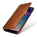 Produktbild StilGut Leder-Hülle für Samsung Galaxy A6 2018 Book Type, Cognac mit Clip