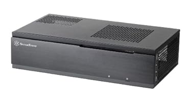 SilverStone SST-ML06B - Milo Mini-ITX kompaktes HTPC Desktop Gehäuse, schwarz