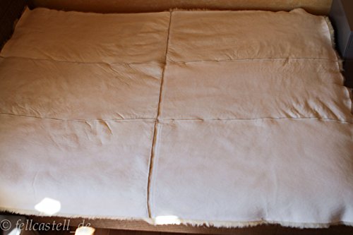 Lammfell Bettauflage Betteinlage Unterbett med. Gerbung 200 x 140 cm ganze Lammfelle - 8