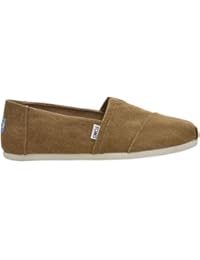 Toms Classic Toffee Washed Hombres Lona Espadrille Zapatos