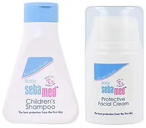 Sebamed Baby (Children) Shampoo 150ml & Baby Protective Facial Cream (50ml) Combo