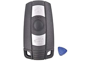 KUYUANSU Fernbedienungsschlüsselgehäuse für BMW E61 E90 E82 E70 E71 E87 E88 E89 X5 X6 Für 1 3 5 6er Ersatz 3-Tasten Smart Car Key Case Cover