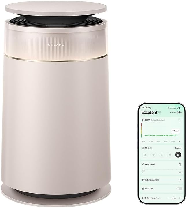 DREAME FP10 hava temizleyici, silindir kendini temizleme, LoopBoost™ hava akışı, 360° temizleme, CataFresh™ çift koku giderme, çok kademeli filtreleme, hayvan dostu tasarım, teknolojiden ilham alan