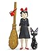 Produktbild Loheag Clinor Kikis Kleiner Lieferservice Mini Figur Set - Kiki / Jiji the Black Cat / Broom - Sammlung und Bestes Geschenk für Kinder Mädchen Anime-Fans