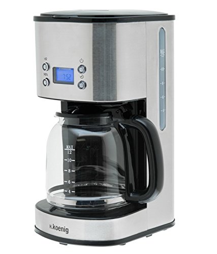 H.koenig Frühstücksset: Edelstahl-Kaffeemaschine+Wasserkocher+Toaster in einem Set - 2