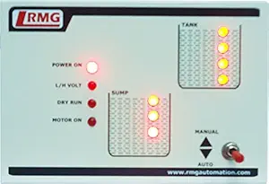 RMG Fully Automatic Water Level Controller with Indicator for Motor Pump Operated from Switch/MCB Upto 1.5 HP Tank and Sump