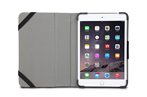 Maroo 2015 MR-IM5305 Leder Folio mit Patentierte Stoßstange für Apple iPad mini 4 schwarz - 2
