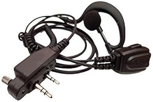 Proxel PJD-1305C-F3002 Micro-Auricolare con Supporto Cavo SPIRALATO per ICOM