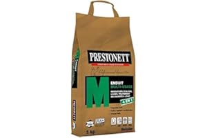 Enduit Lissage et Rebouchage 4 en 1 PRESTONETT M Multi-Usage en Poudre en Sac 5 KG pour Intérieur
