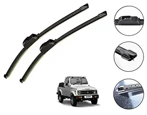 Auto Hub Car Wiper Blades for Maruti Suzuki Gypsy - Set of 2 Pcs (D-12,P-12)