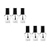 TRIXES 6 Empty Heart Shaped Nail Manicure Top Coat Varnish Bottles