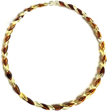 JAGODKA Amber Necklace in Brown - Genuine Gemstone, Beautifully Handmade, One-of-a-Kind, Natural Stone, Luxury Gift, Healing Stone, Very Elegant
