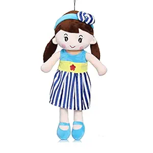 Beewee Plush Cute Super Soft Huggable Doll (Cute Doll 40 Cms, Blue)
