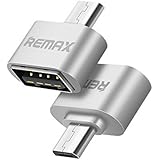 Joyshare Micro USB OTG to USB Adapter - Micro USB Male OTG to USB Female Adapter - Silver - 1 Pack