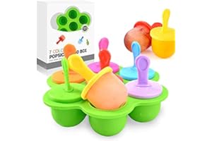 O-KINEE Mini silikonowe formy do lodów, foremki do lodów dla dzieci, wielokrotnego użytku, orzech (zielony)